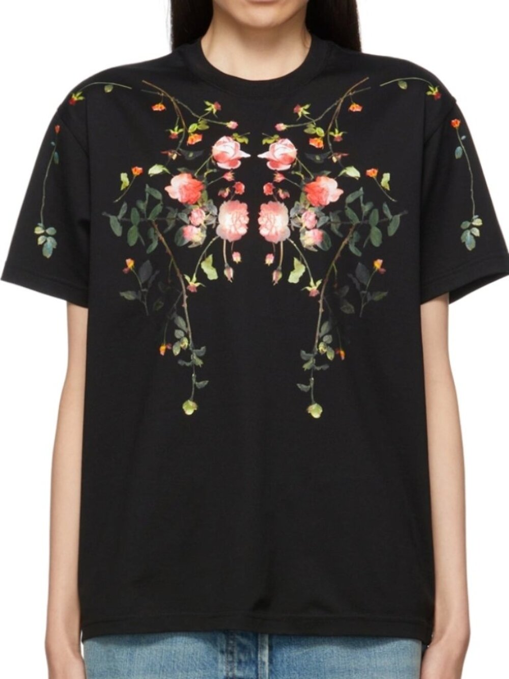 Burberry black floral tshirt